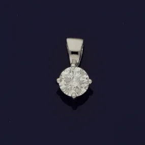 18ct White Gold 0.30ct Diamond Pendant