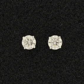 18ct White Gold Diamond 1.48ct Stud Earrings