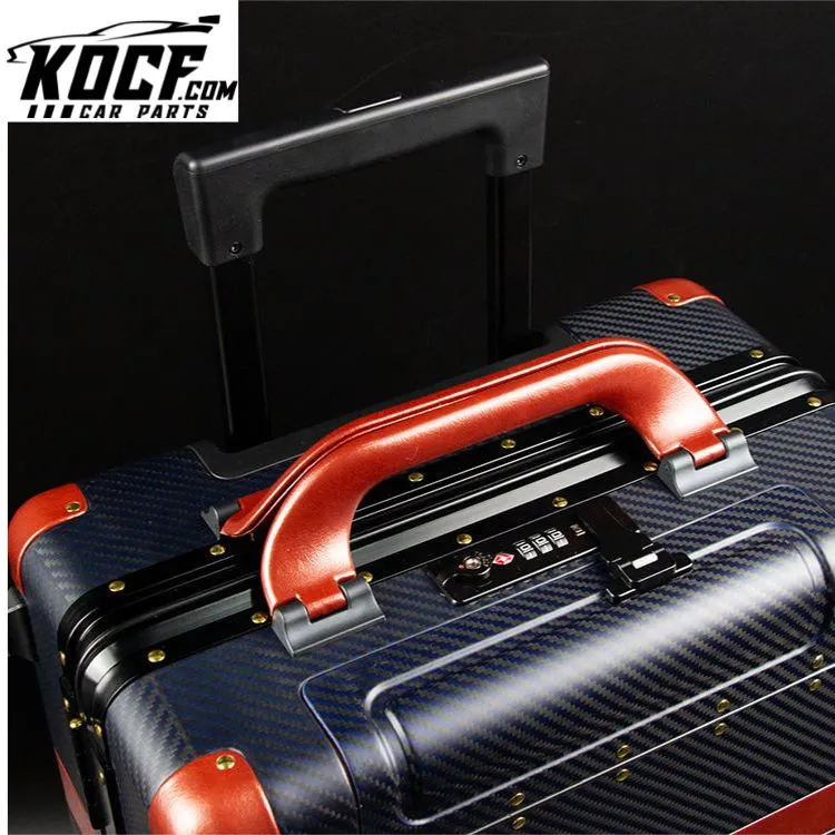 20" Boarding Suitcase 3K Real Carbon Fiber Matte Trolley Case 20 Inch Carry-On Luggage