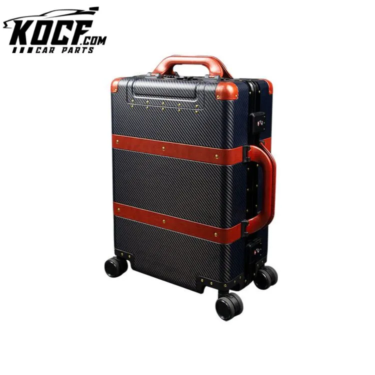 20" Boarding Suitcase 3K Real Carbon Fiber Matte Trolley Case 20 Inch Carry-On Luggage