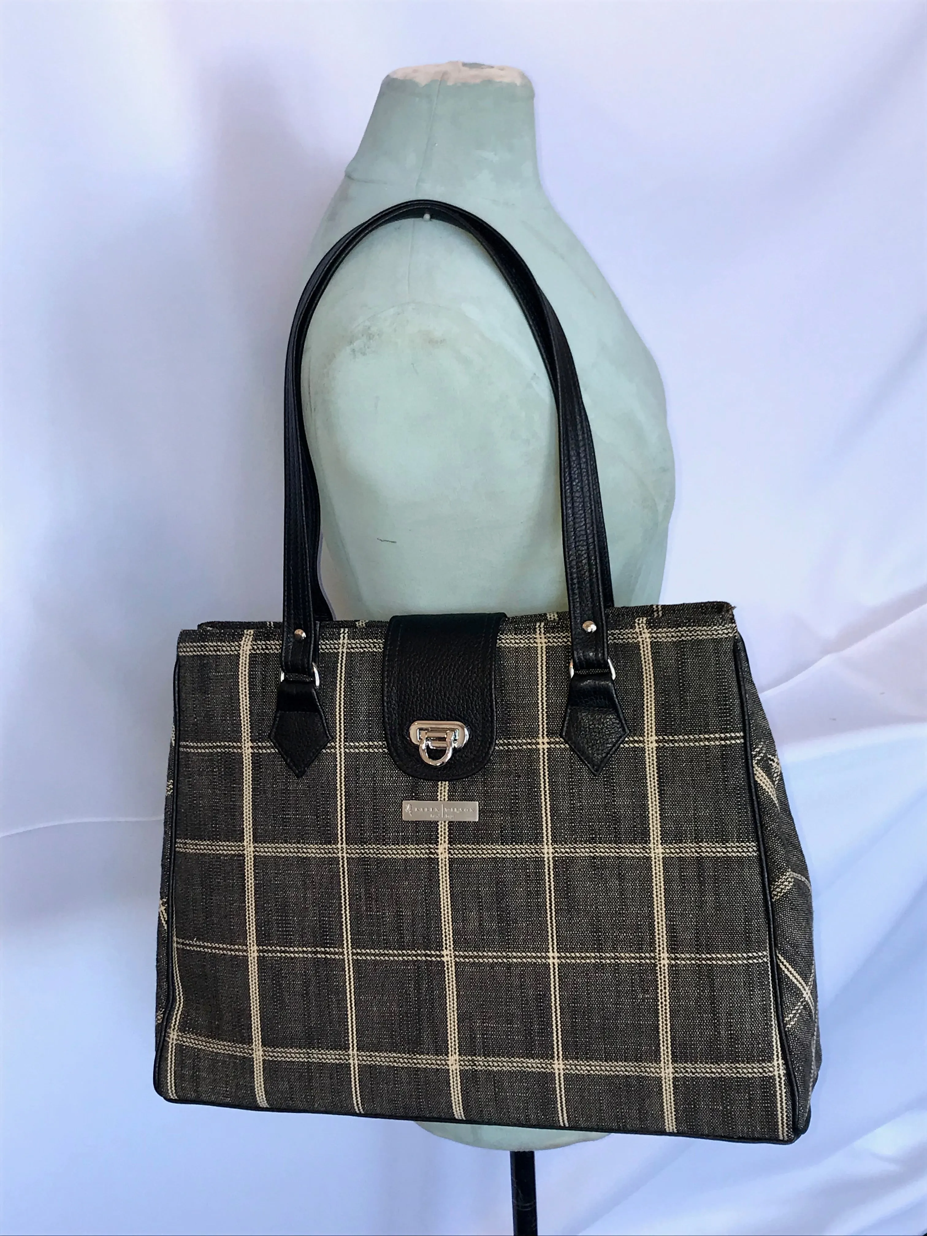 4059-Salt/Pepper Check Tote