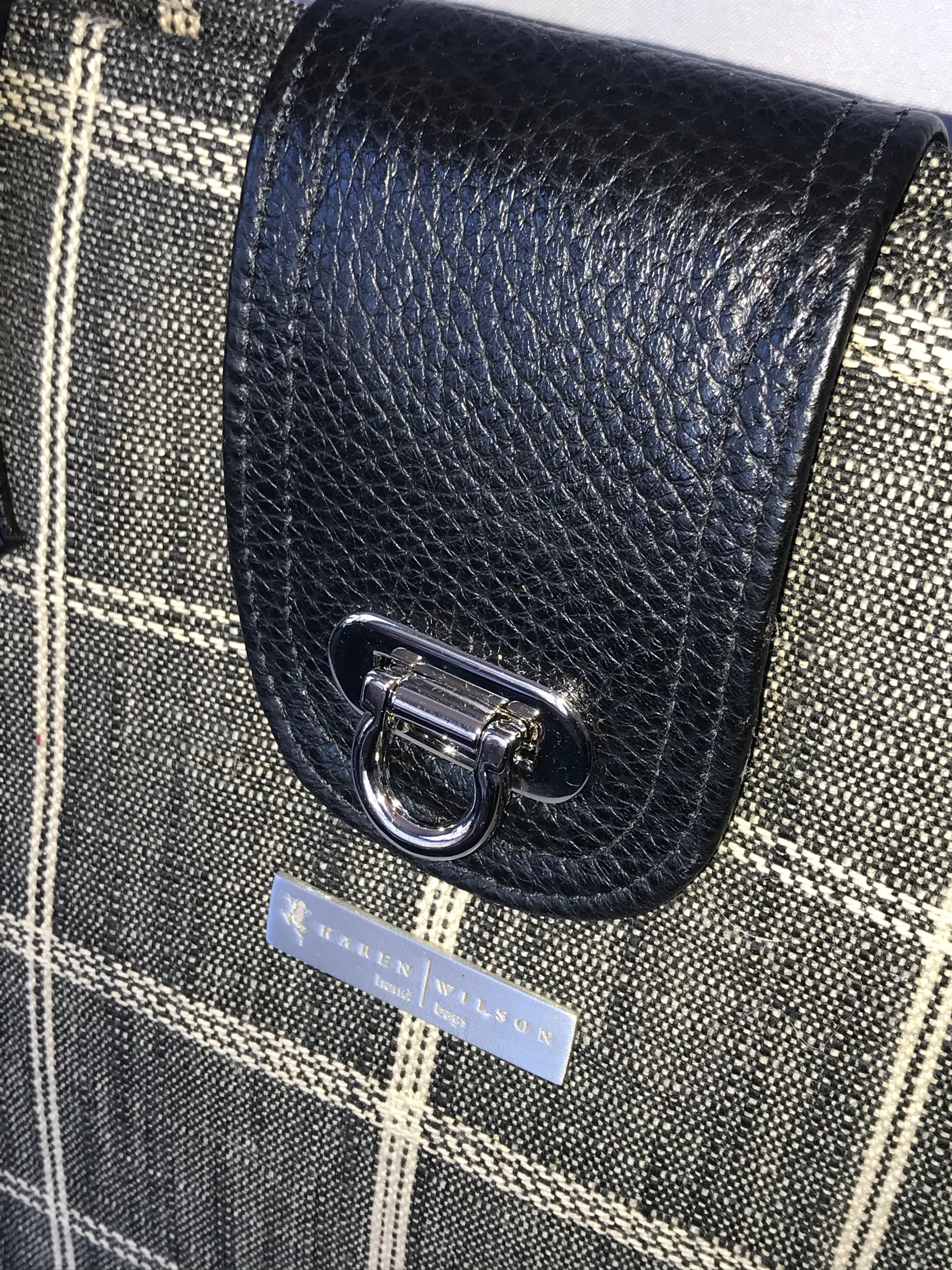 4059-Salt/Pepper Check Tote