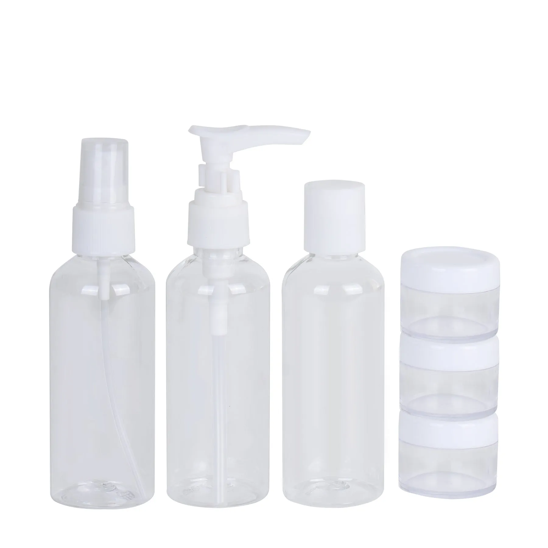 6 Pcs Travel Bottle Set with PVC Storage Bag