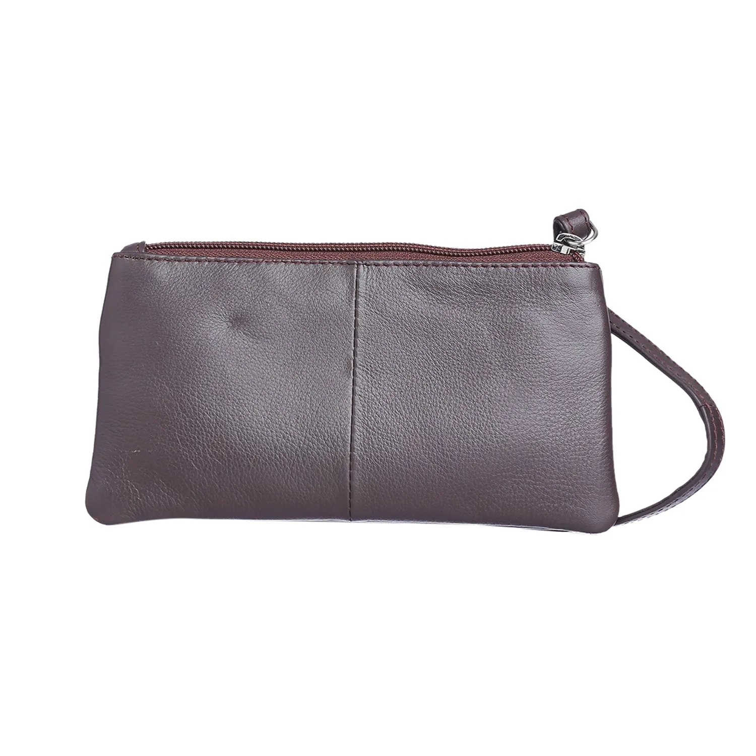 7027 Red Leather Hand Pouch