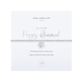 A Little 'Happy Retirement' Bracelet | Silver Plated