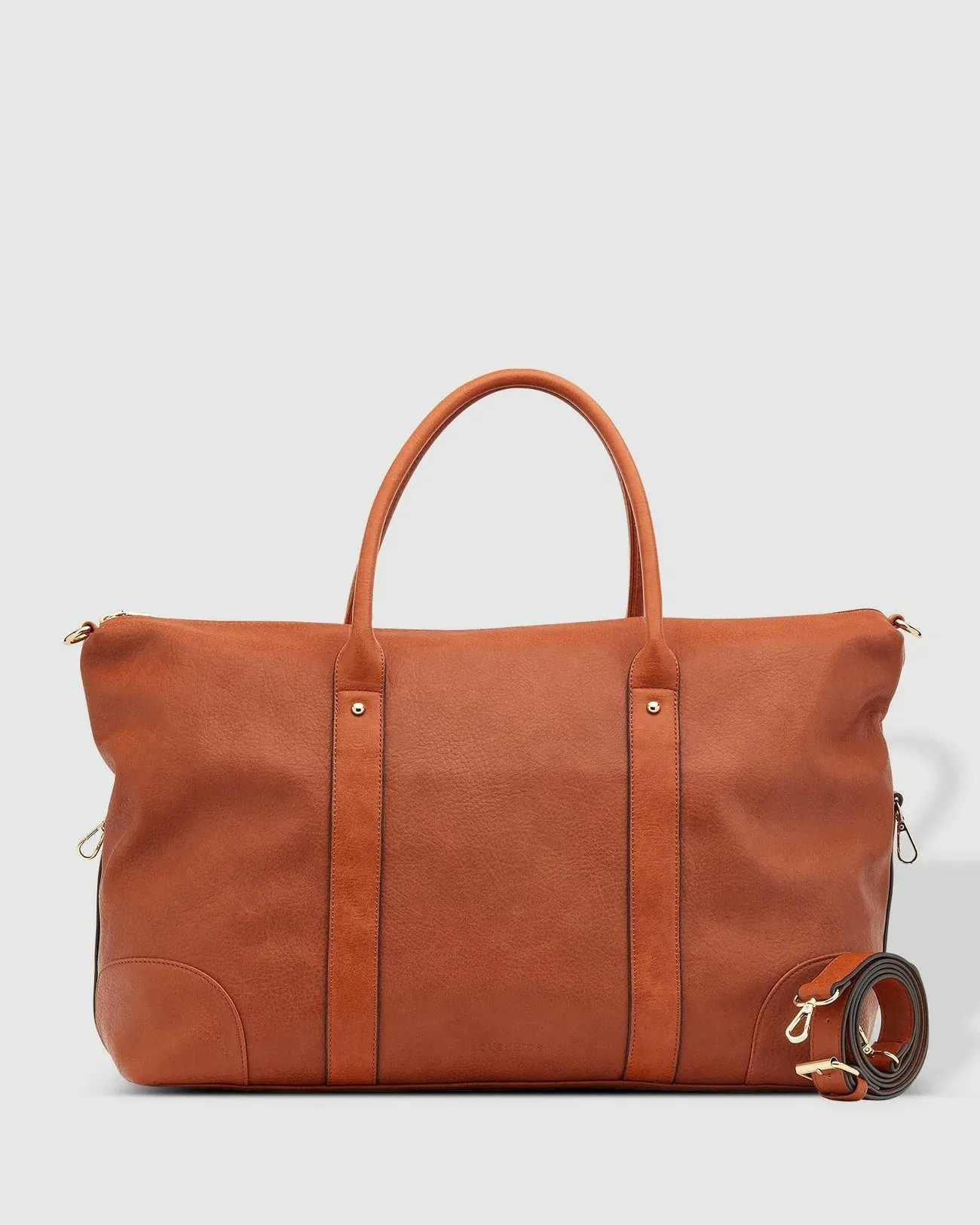 Alexis Stripe Weekender Travel Bag - Tan Stripe