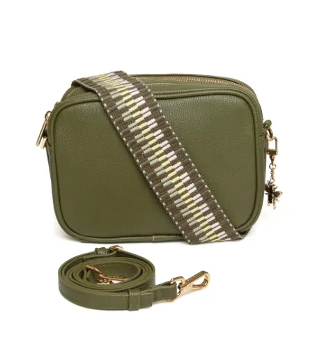 Alice Wheeler Olive Soho Twin Compartment Camera Cross Body Bag