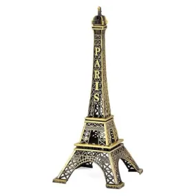 Allwize Antique Finish 3D Metal Paris Eiffel Tower, Gold | Decorative Showpiece | Cabinet | Pack of 1