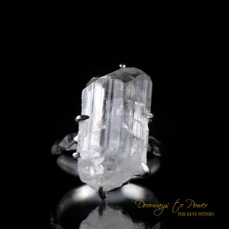 Angelic Danburite Crystal Ring 7 1/2