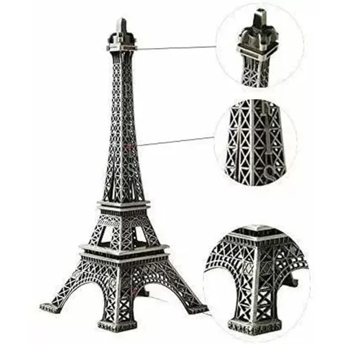 Avisiya Antique Finish 3D Metal Paris Eiffel Tower, Gold | Decorative Showpiece | Cabinet | Pack of 1