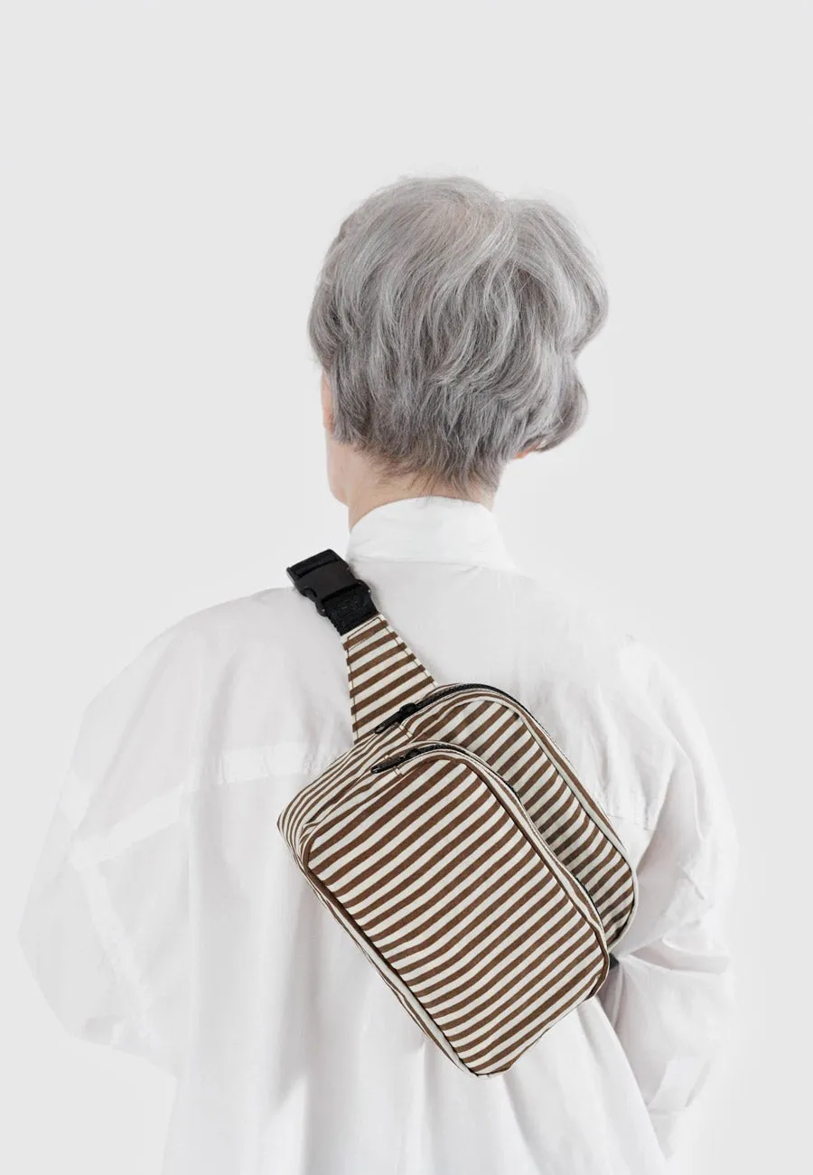 Baggu Fanny Pack Brown Stripe