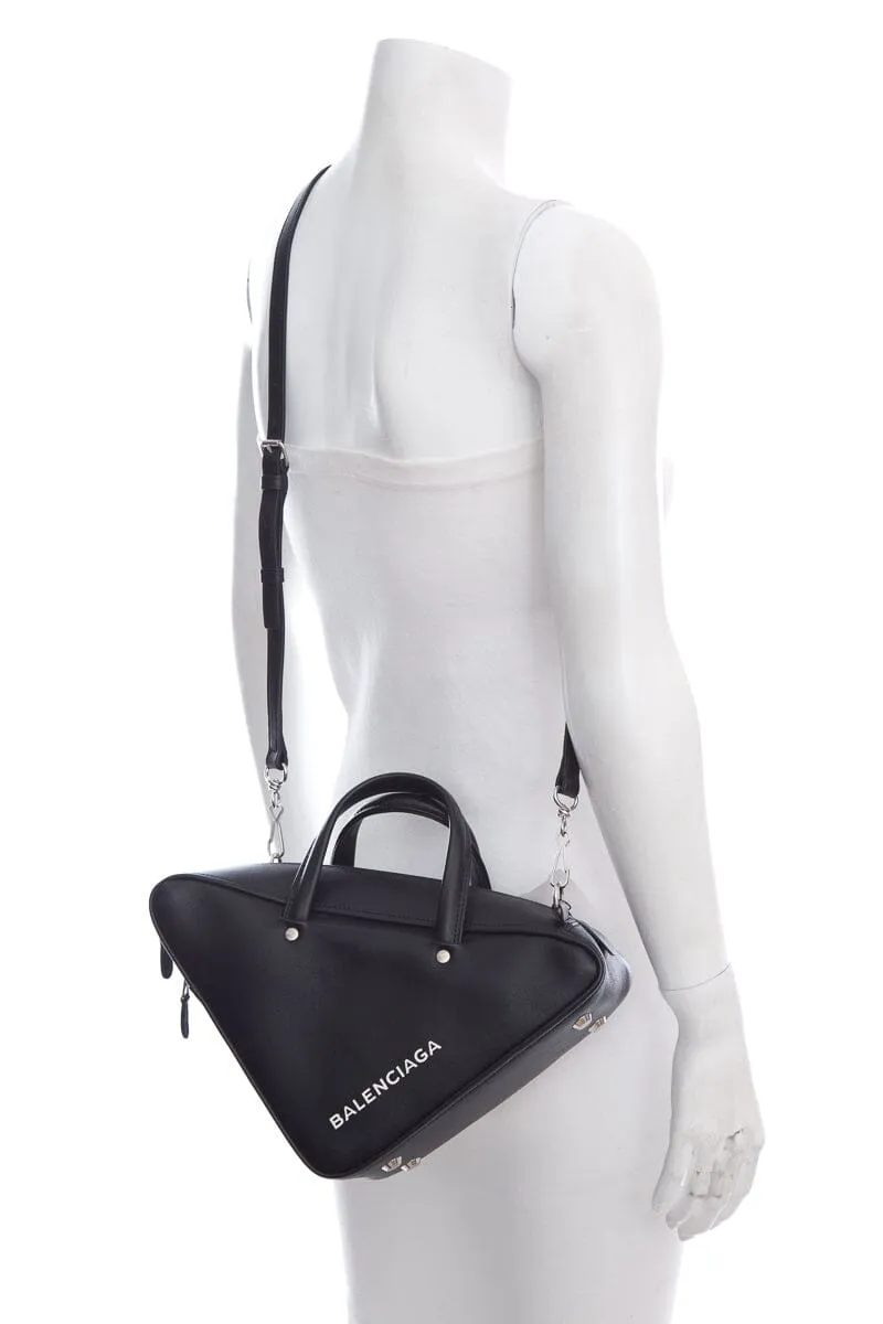 Balenciaga Triangle Duffle Black Handbag