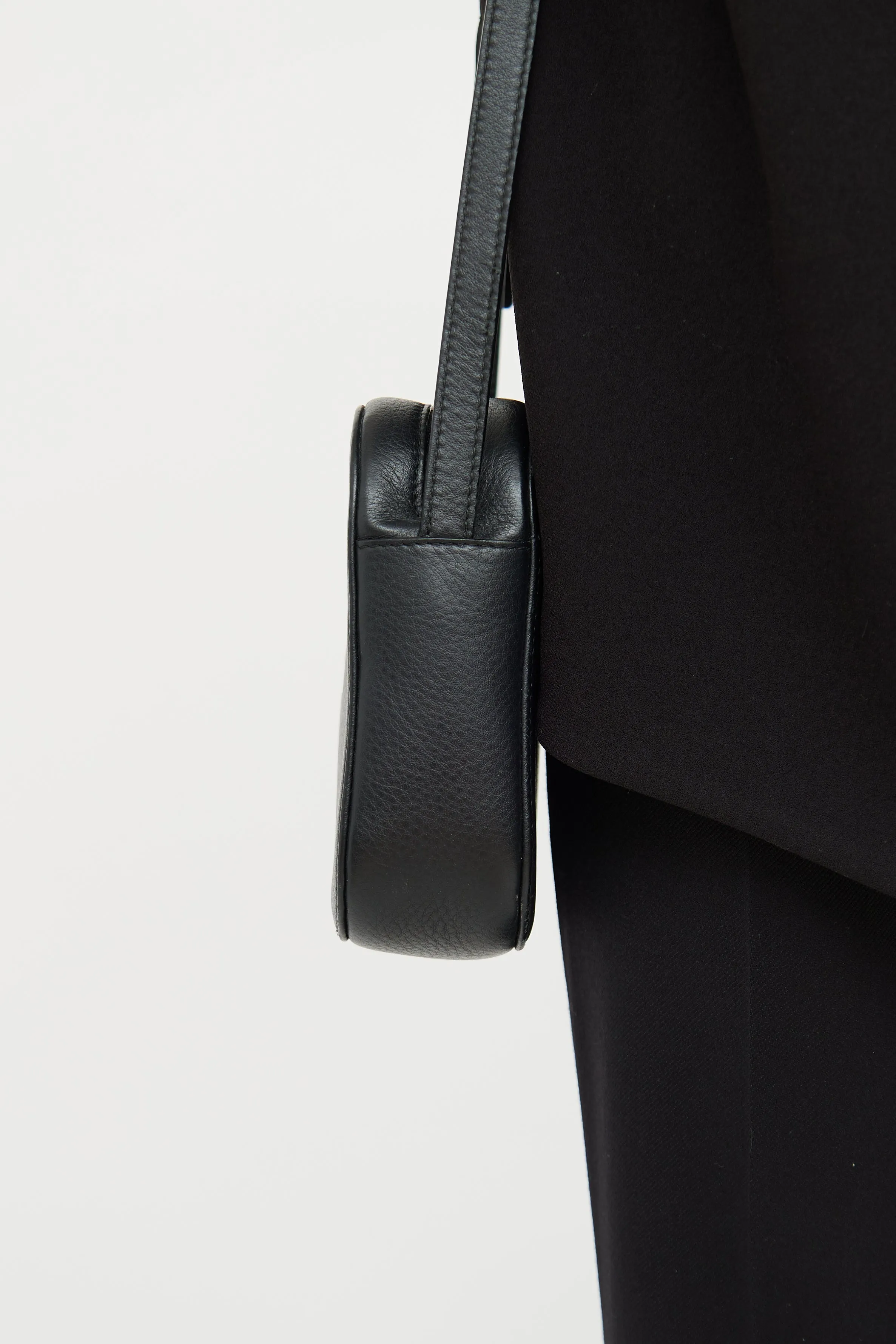 Black Logo Camera Bag