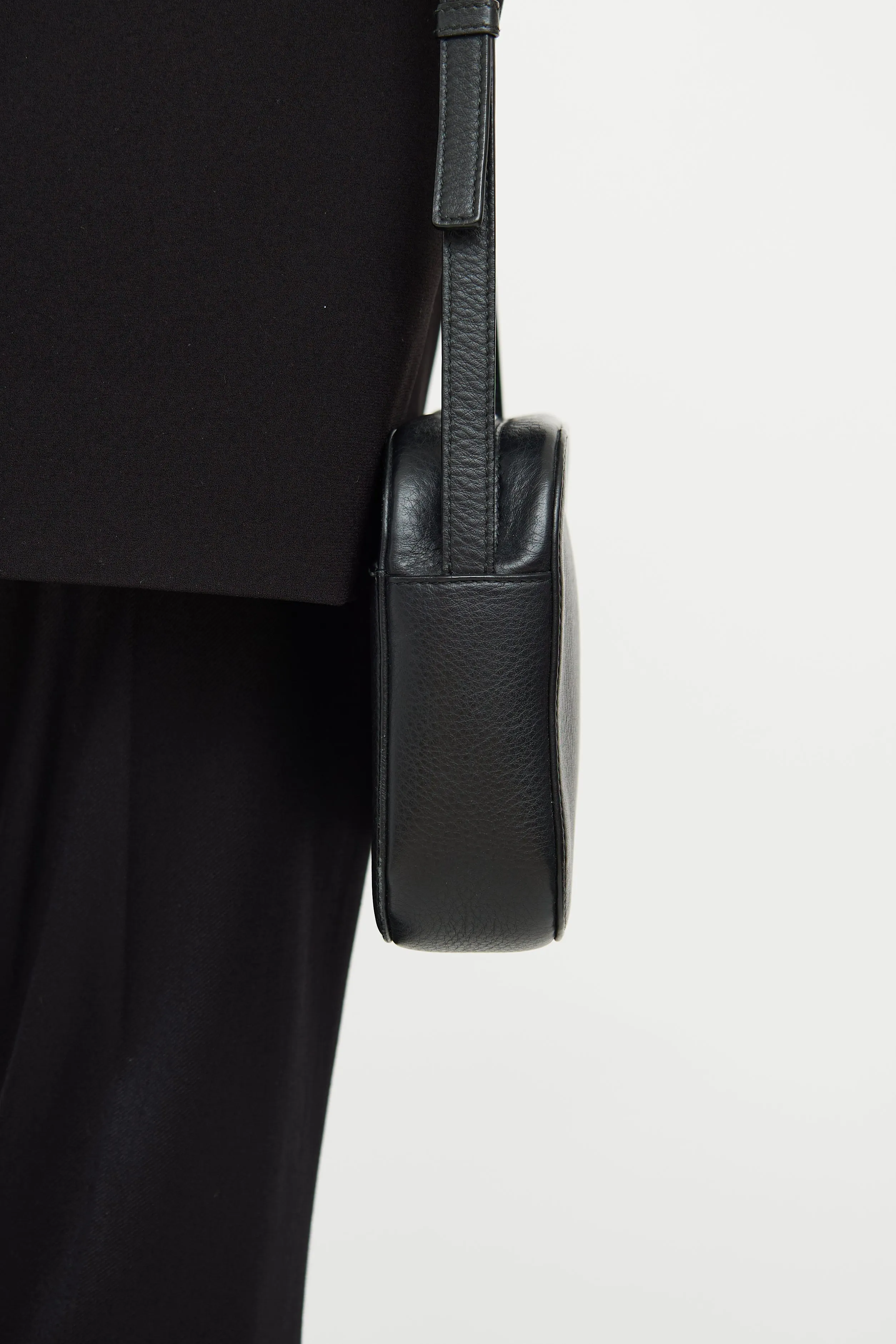 Black Logo Camera Bag