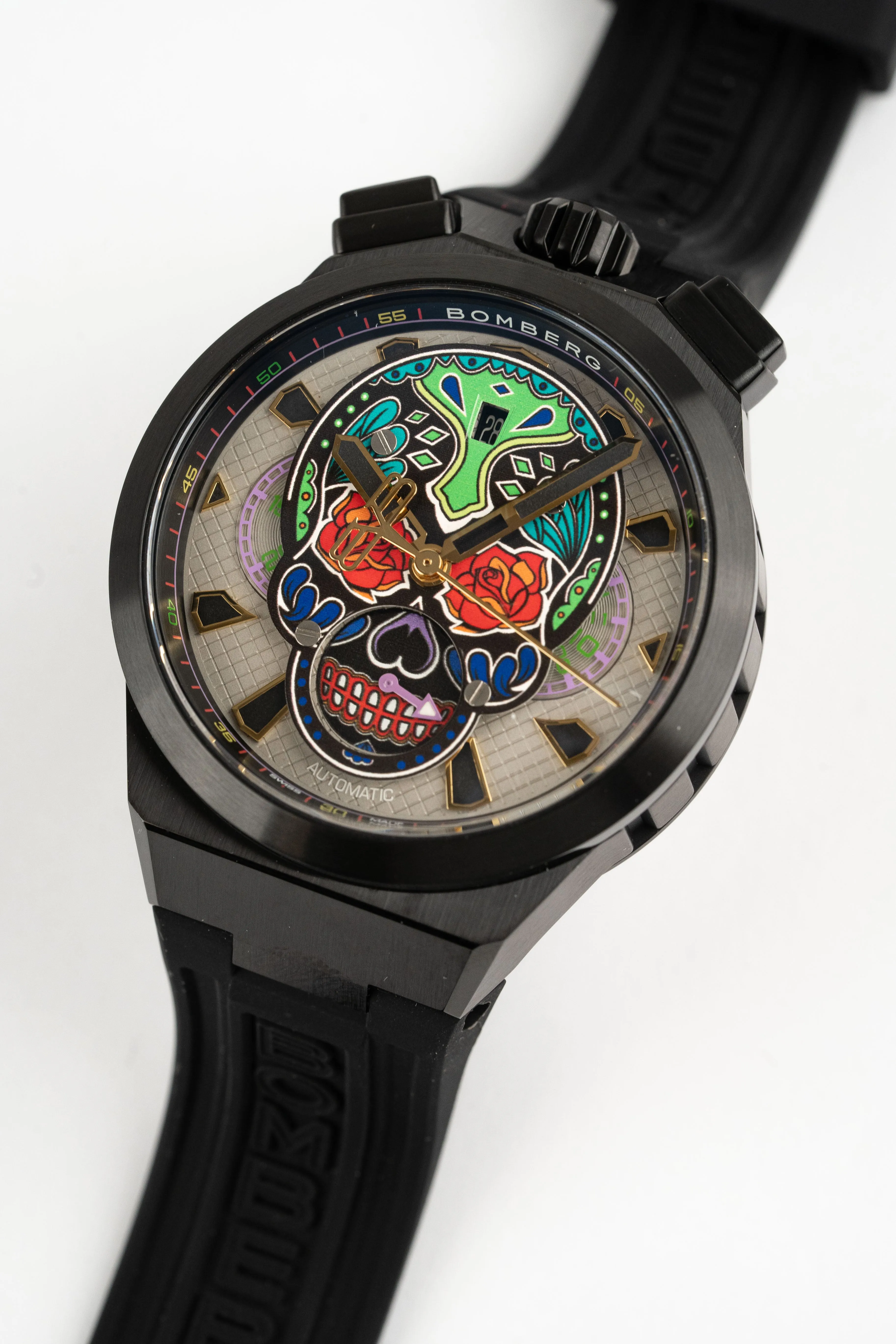 Bomberg Men's Bolt-68 Neo Calaveras Multicolour Watch BF44CHAPBA.04-5.12