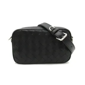 Bottega Veneta Mini Intrecciato Camera Bag Black