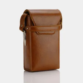 Brown Leather Folding Camera Case