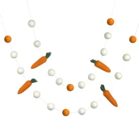 Carrot Easter Garland- Orange & White