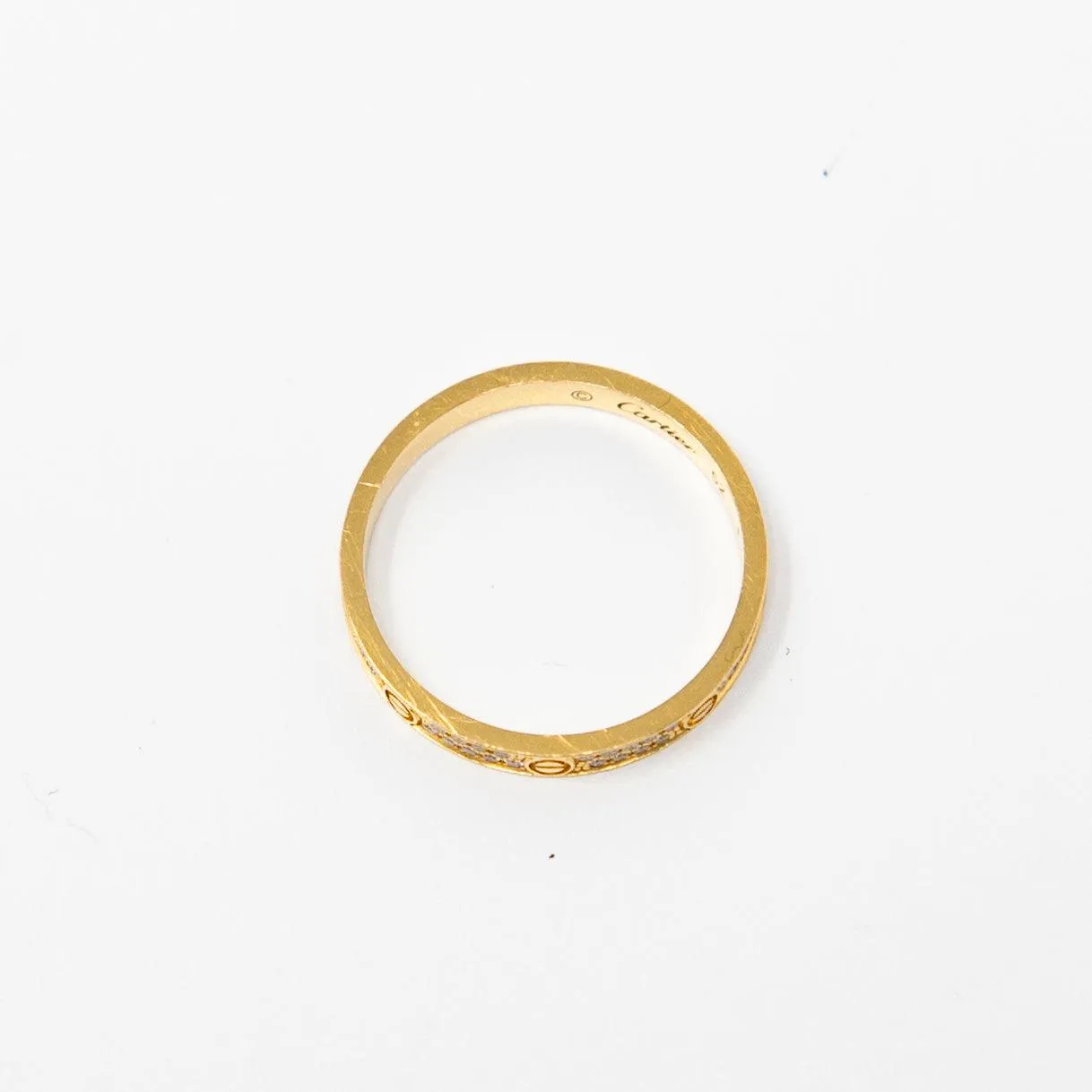 Cartier Gold Diamond Love Ring SM 52