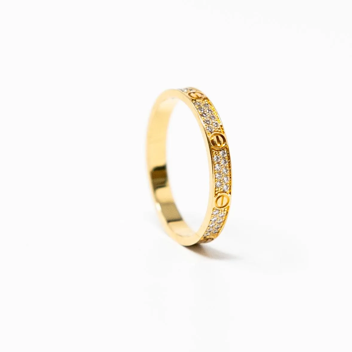 Cartier Gold Diamond Love Ring SM 52