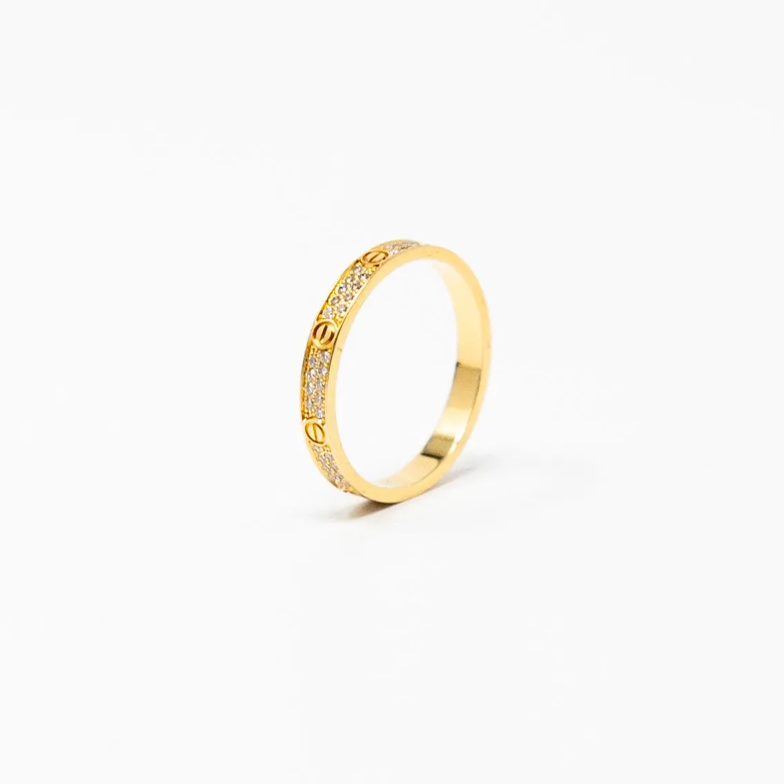 Cartier Gold Diamond Love Ring SM 52