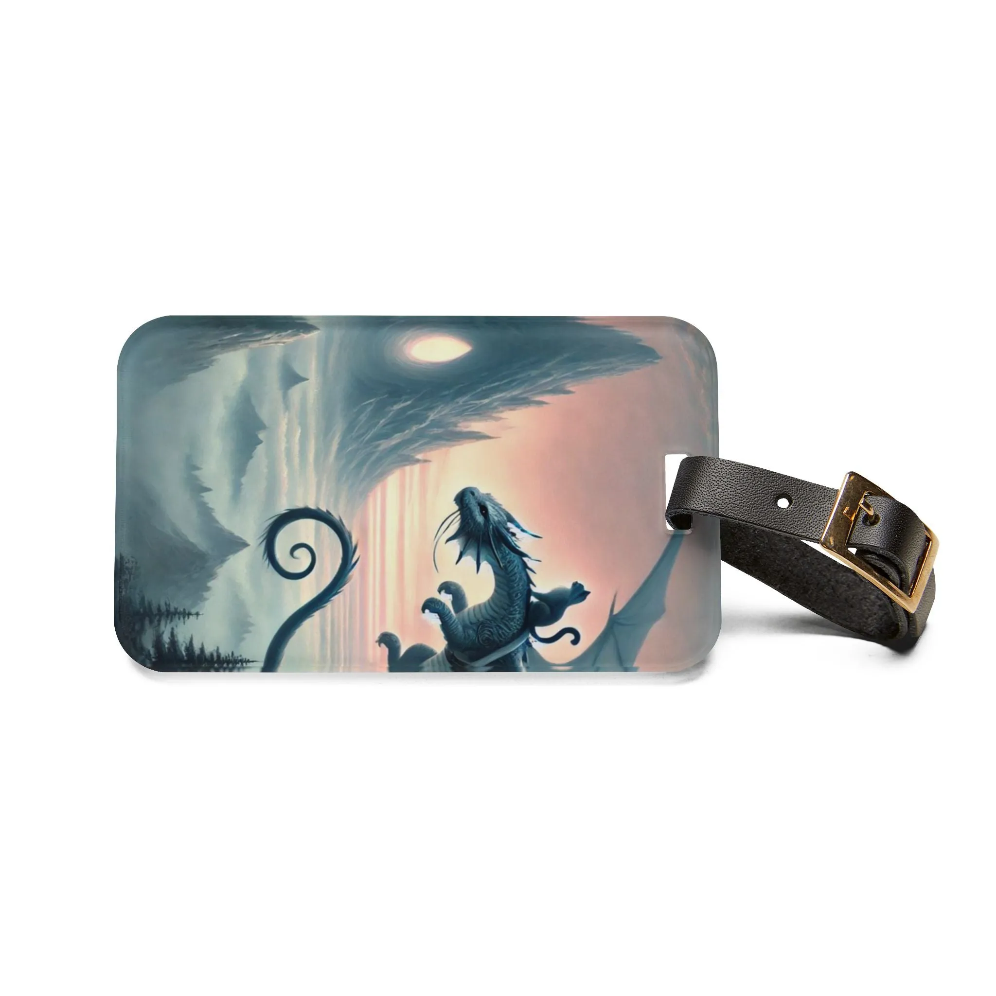 Cat Dragon Rider Adventures - Luggage Tag - Travel Gift