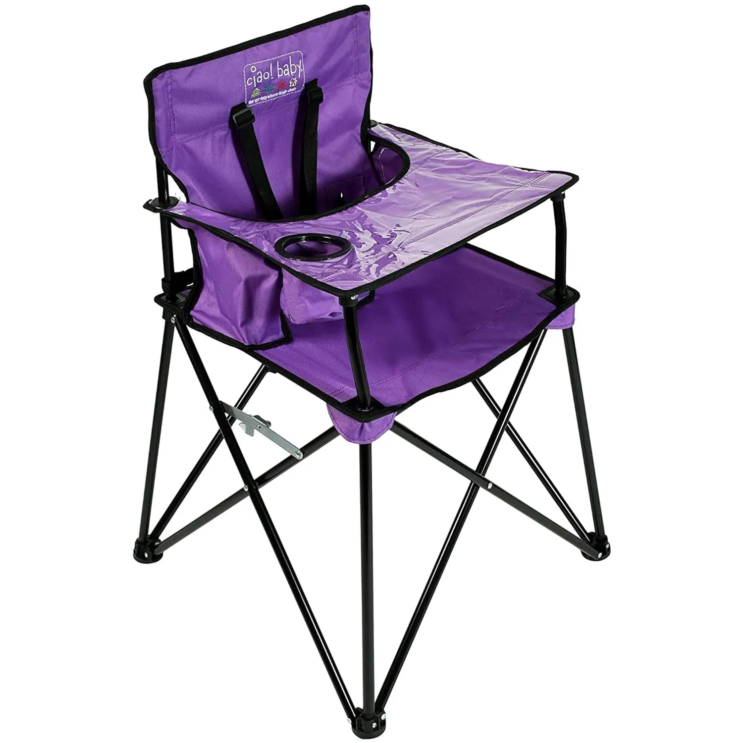 Ciao Baby Portable High Chair For Babies And Toddlers Purple