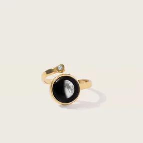 Cosmic Spiral Ring in Gold