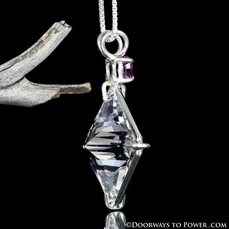 Danburite & Amethyst Magician Stone Pendant