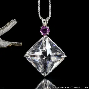 Danburite & Amethyst Magician Stone Pendant