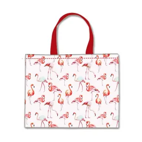 Designer Tote Bag With Zip Beach Gym Travel Bags -  Flamingo