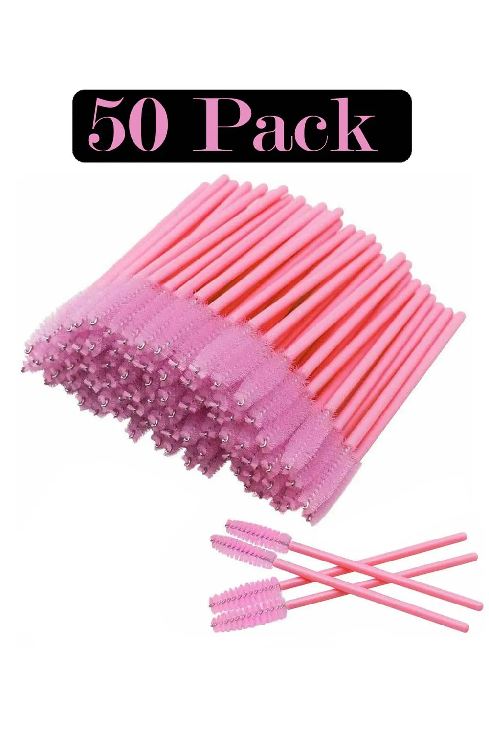 Disposable Eyelash Brush 50 Pack