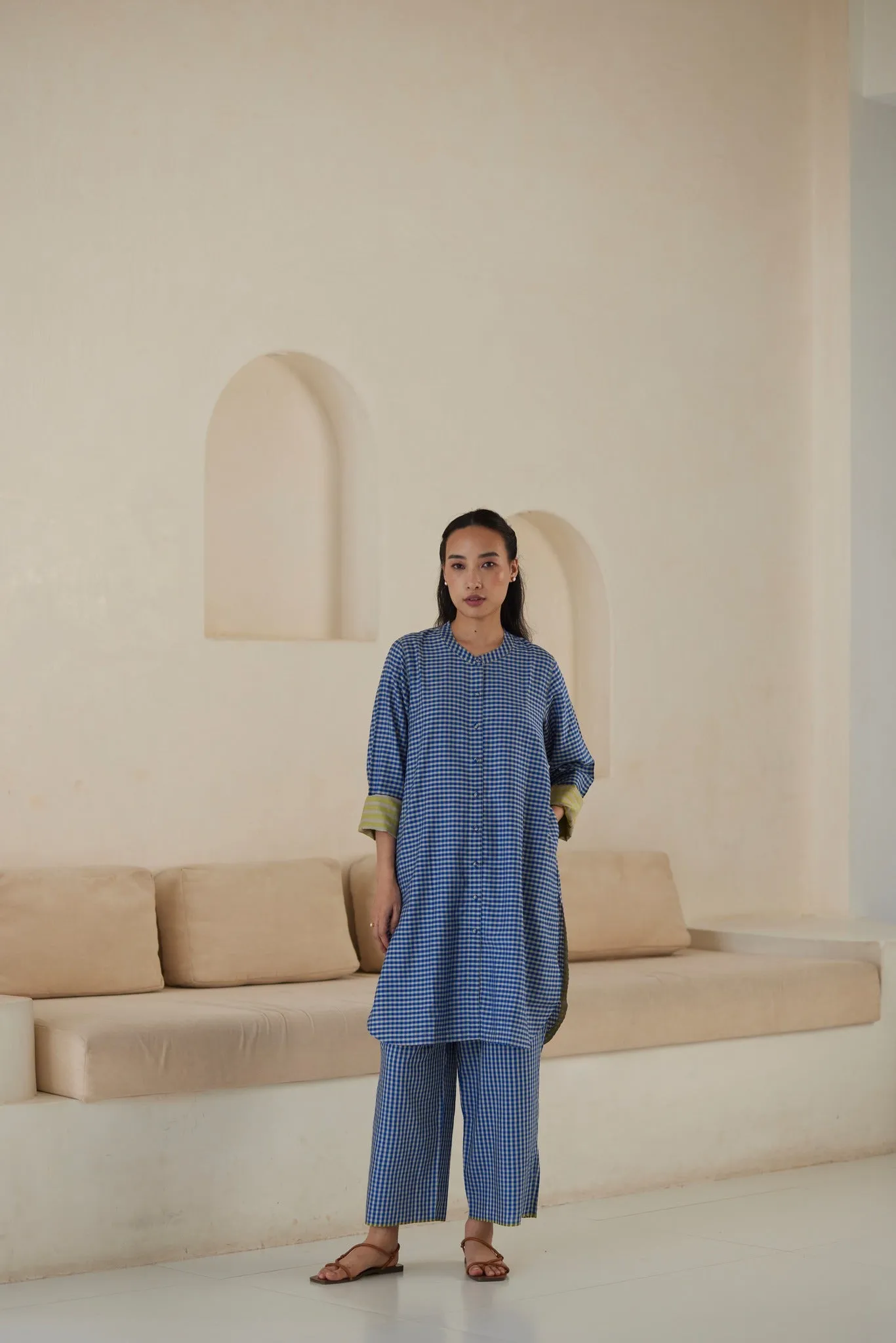 Endless Laughter Blue Kurta Set