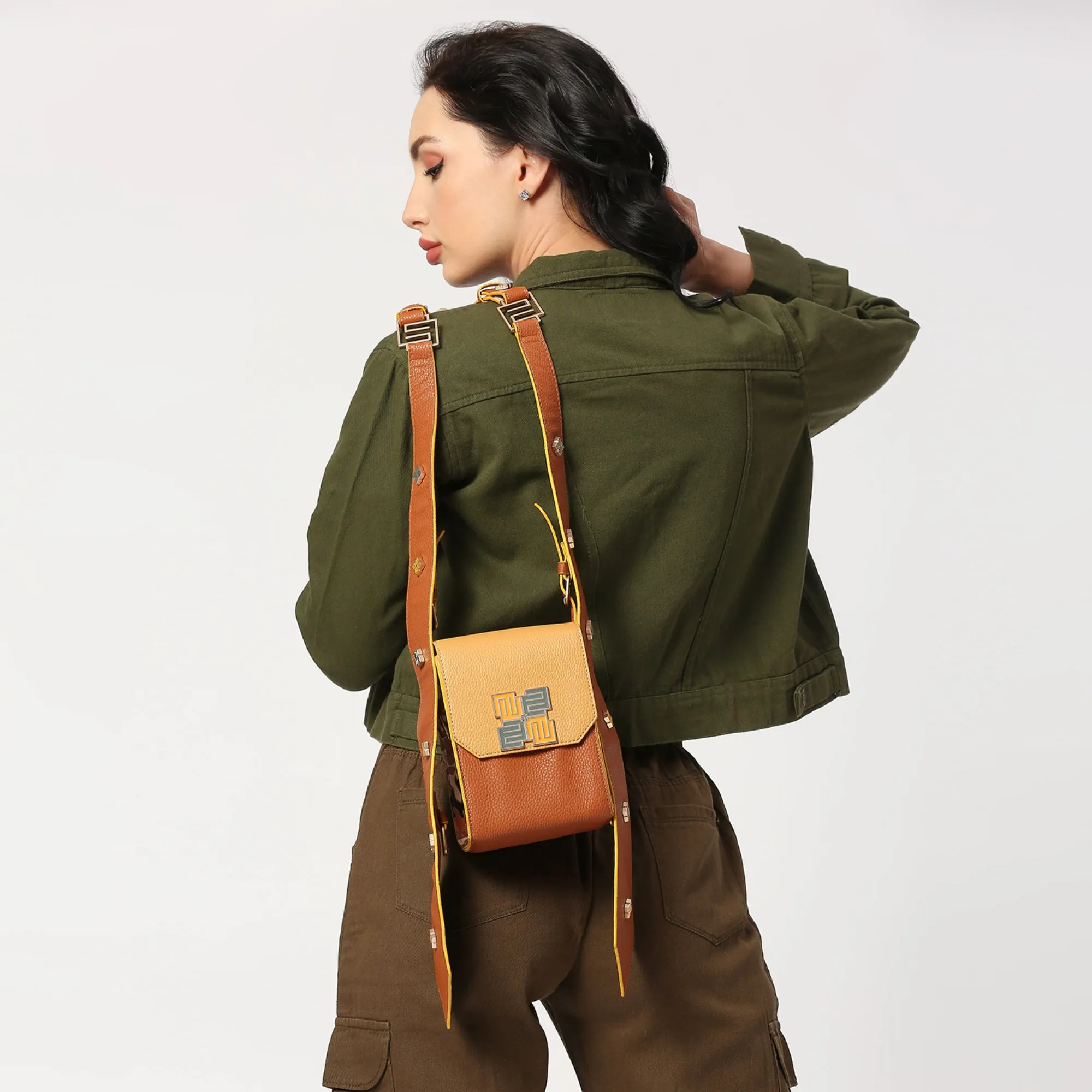 EUME Mocha Satchel Bag