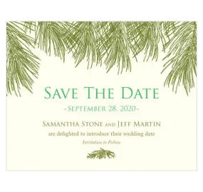 Evergreen Wedding Save The Dates