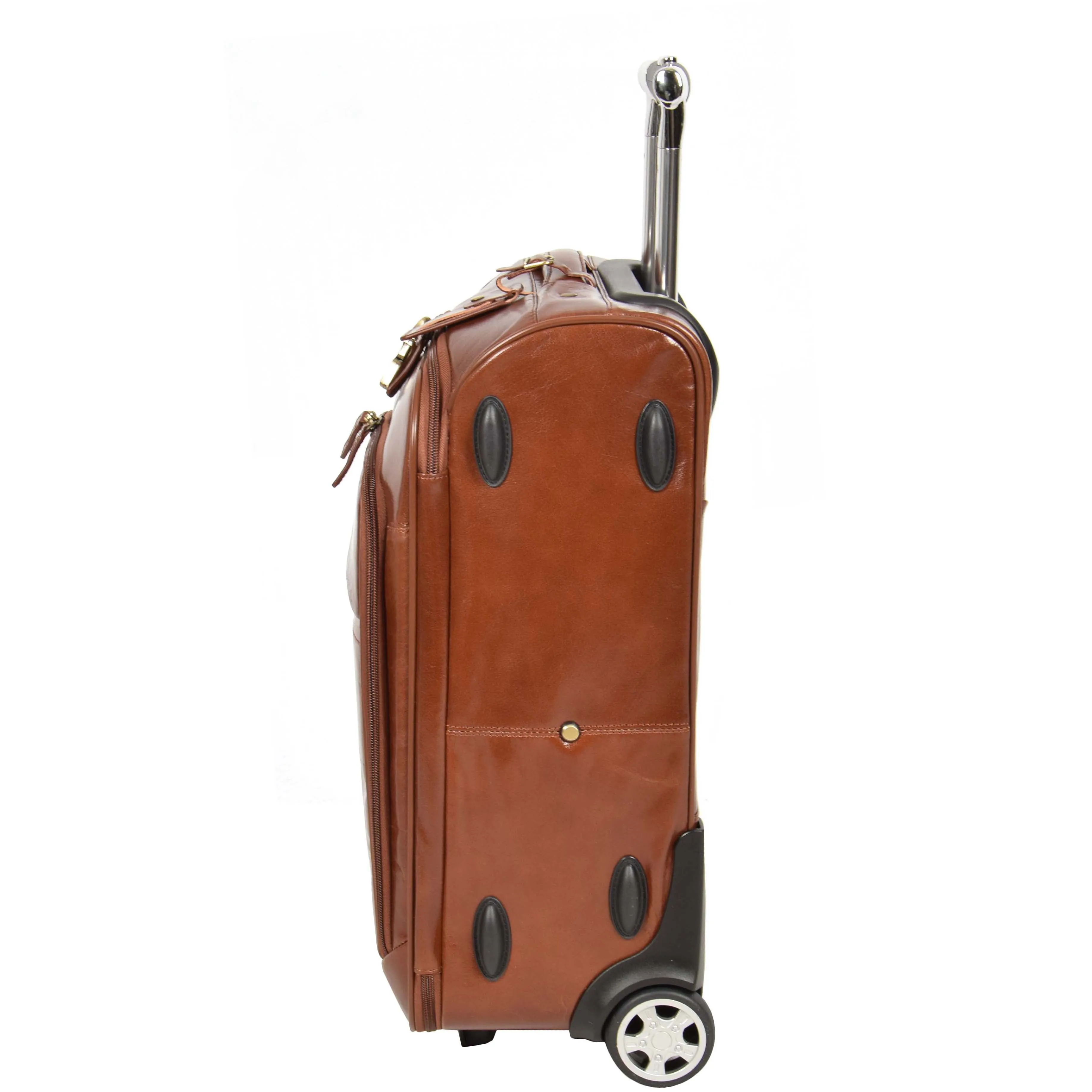 Exclusive Leather Cabin Suitcase Tokyo Chestnut Tan