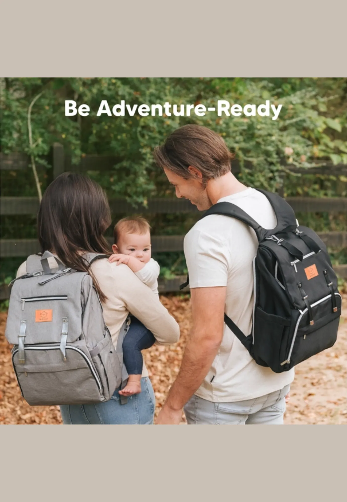 Explorer Diaper Bag Backpack with Changing Pad and Stroller Straps