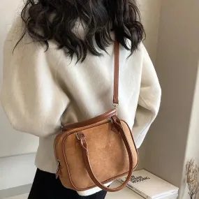 Fashion Special-interest Handbag Women's Crossbody Bag Suede