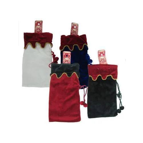 Felt bottle bag assorted colors ( Case of 96 )