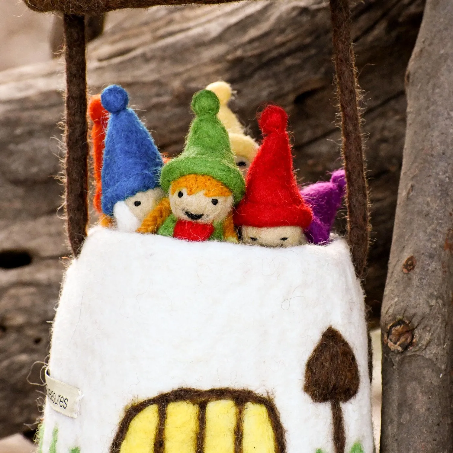 Felt Brown Toadstool Bag