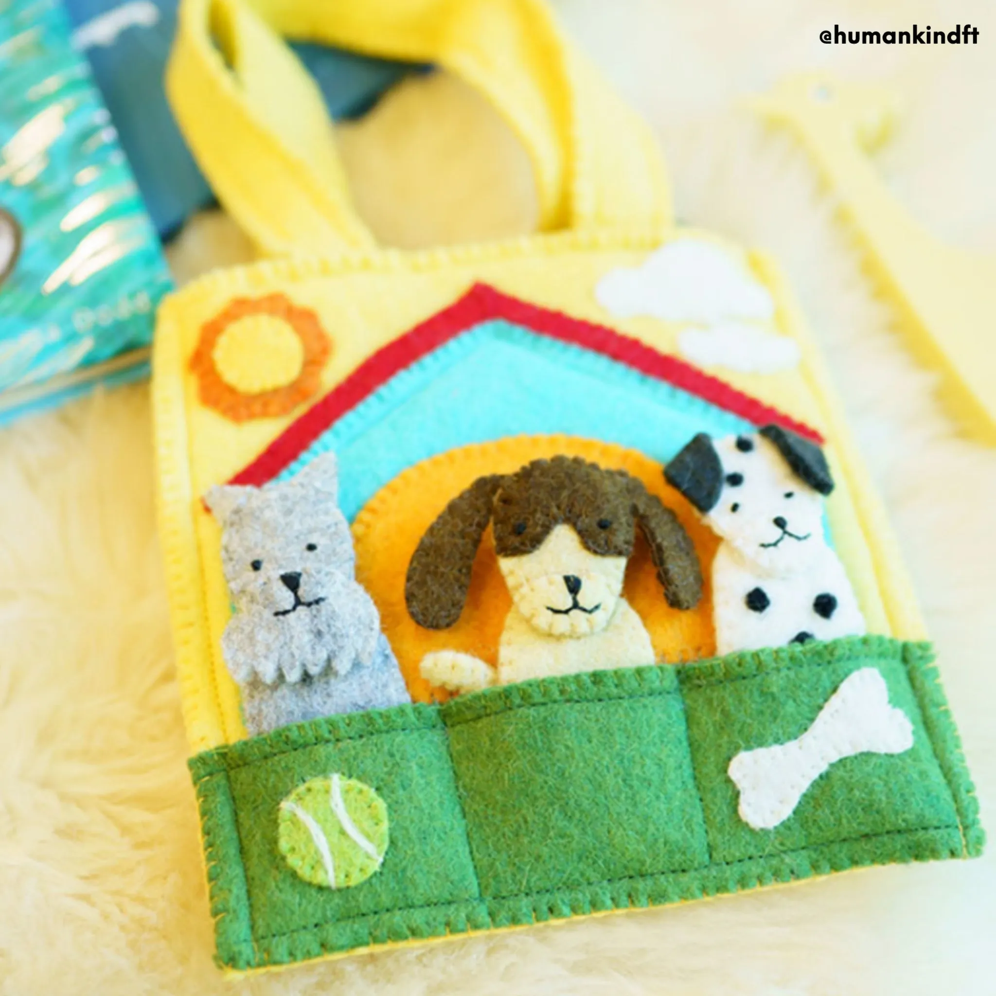 Felt Doggy Puppet Bag