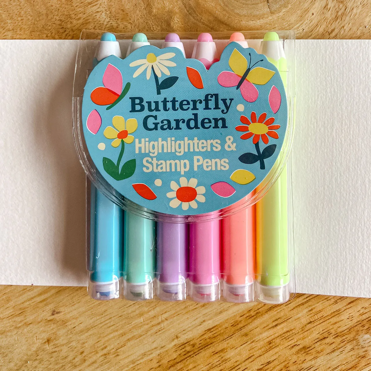 Felt Tip Highlighter Pens & Stamps - Butterflies