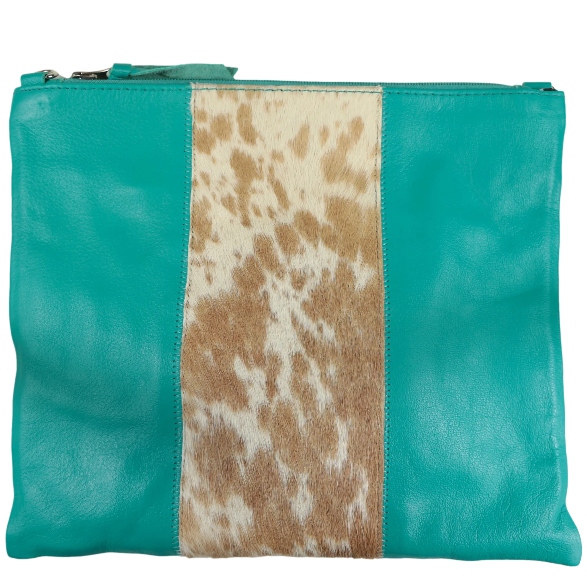 Fern Jumbo Clutch/Handbag - Teal