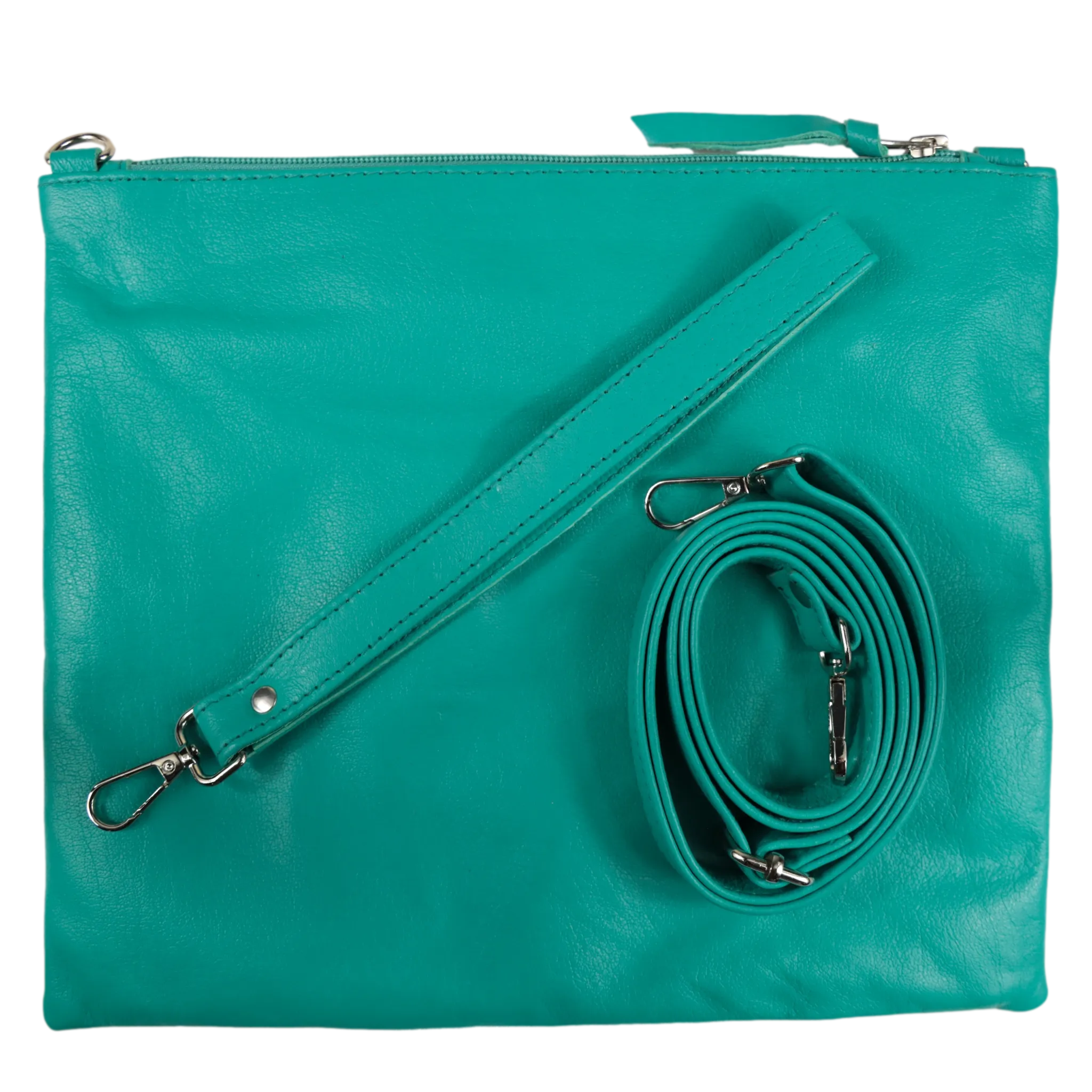 Fern Jumbo Clutch/Handbag - Teal