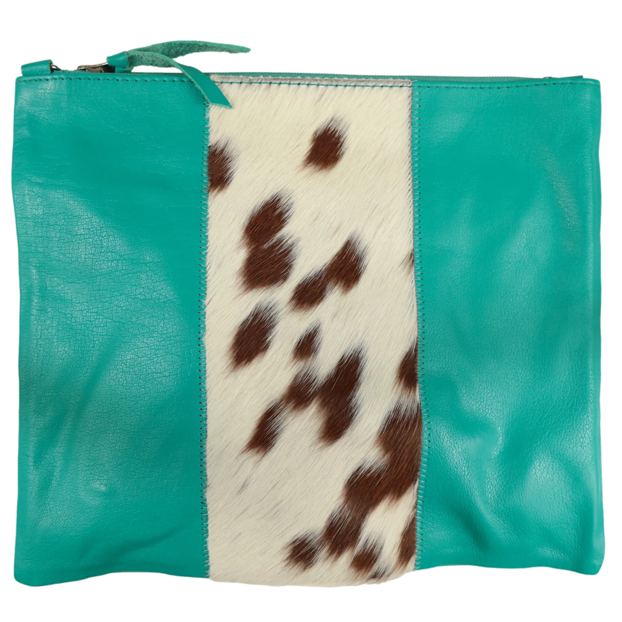 Fern Jumbo Clutch/Handbag - Teal