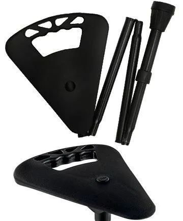 Flipstick: Foldable, Adjustable Seat Cane   Bag