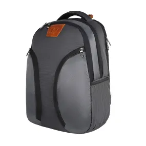 Fly Fashion Polyester Twill Laptop Casual College Backpack Bag for Men and Women (Grey)