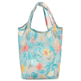 Foldable Bag Joy Floral Mixed Blue