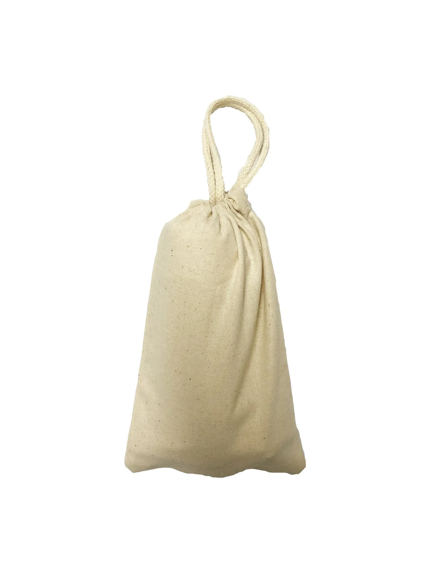 Foldable Cotton Tote Bags w/ Drawstring Pouch - TB118