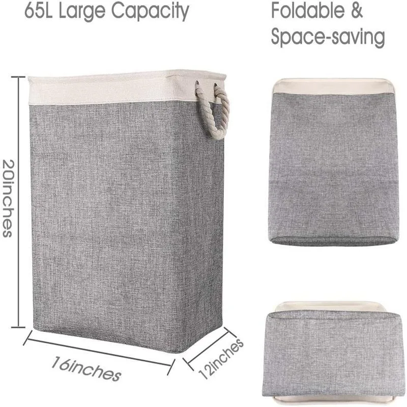 Foldable Dirty Clothes Hamper Storage Clothes Storage Fabric Storage Bucket